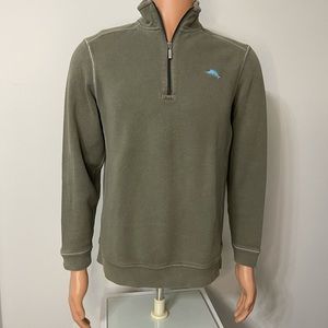 Tommy Bahama Relax quarter zip sweater sz S